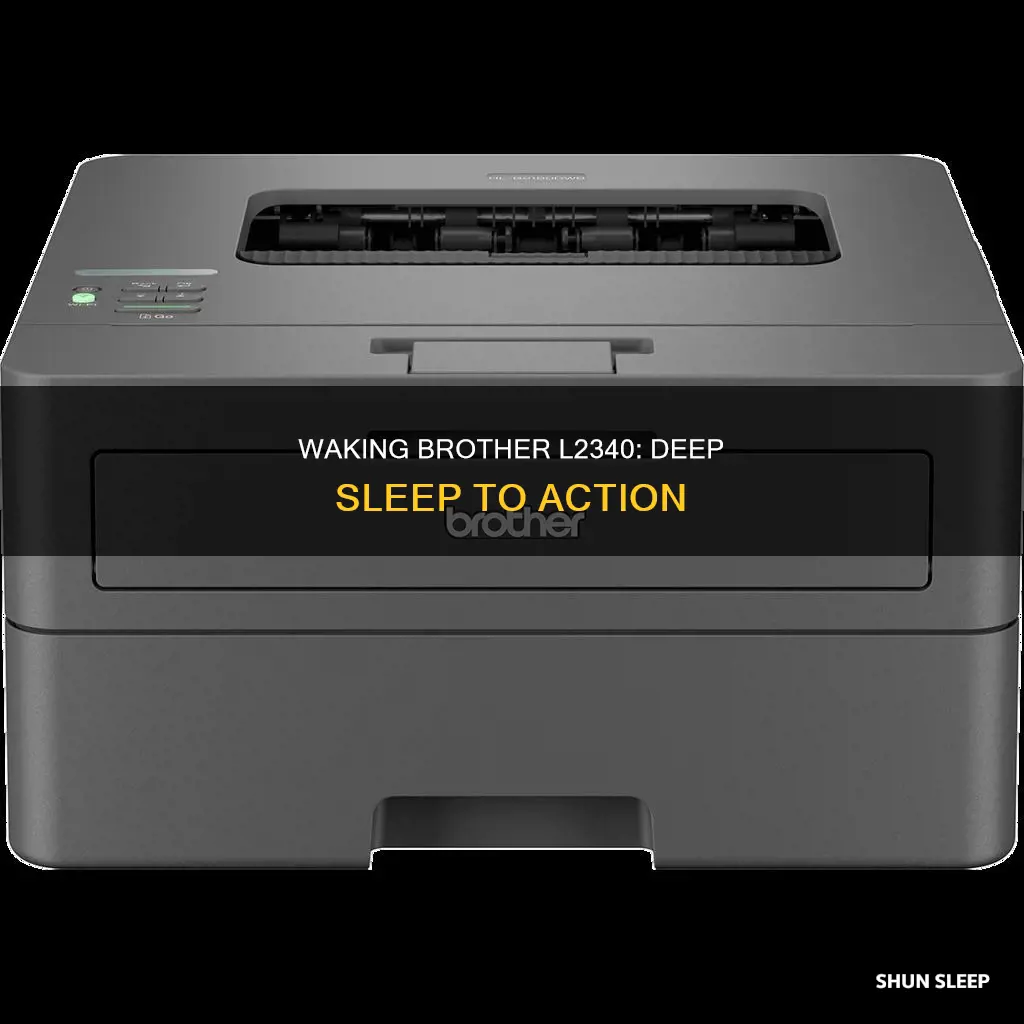 how to wake brother l2340 from deep sleep