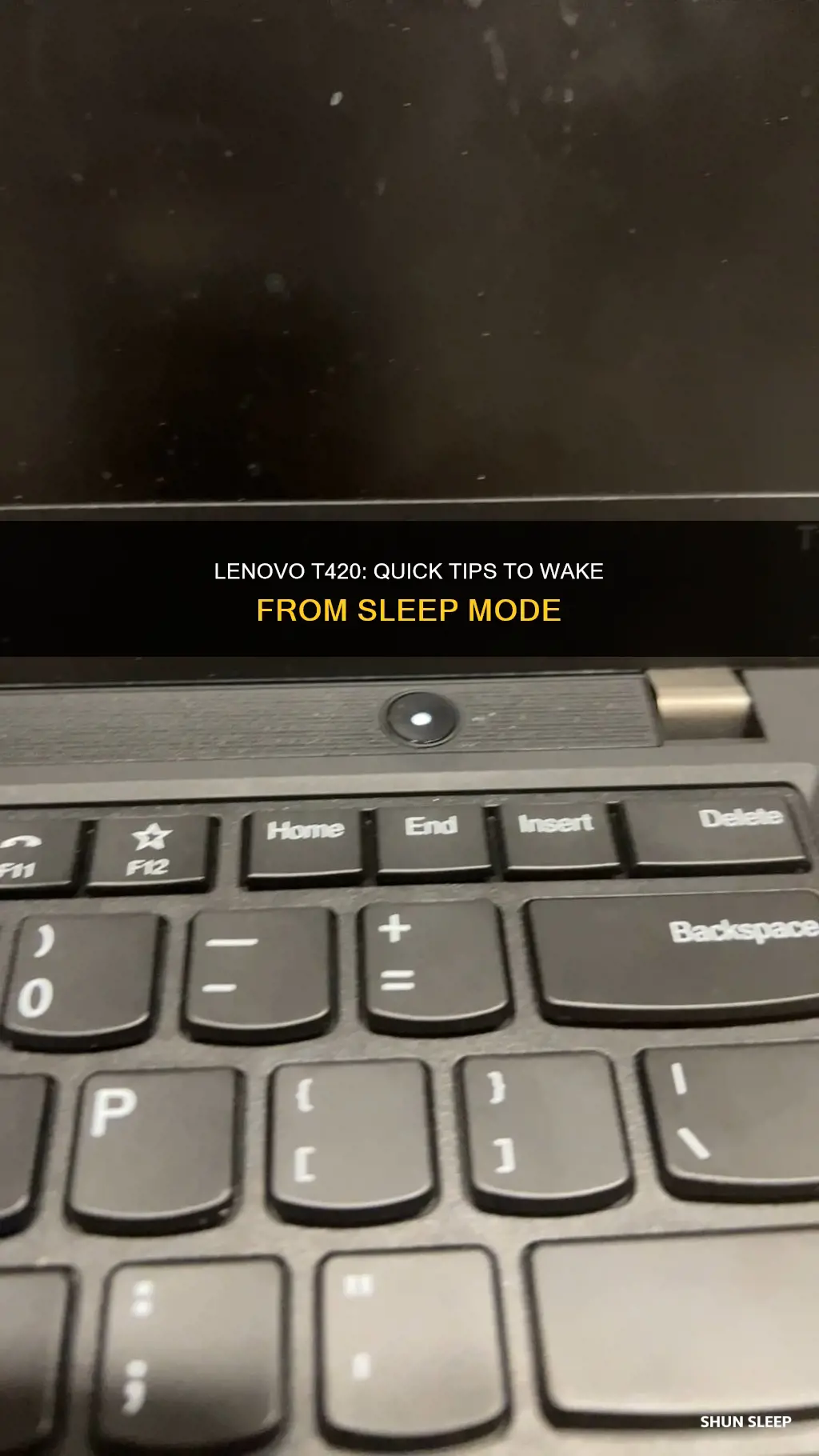 how to wake computer from sleep in lenovo t420