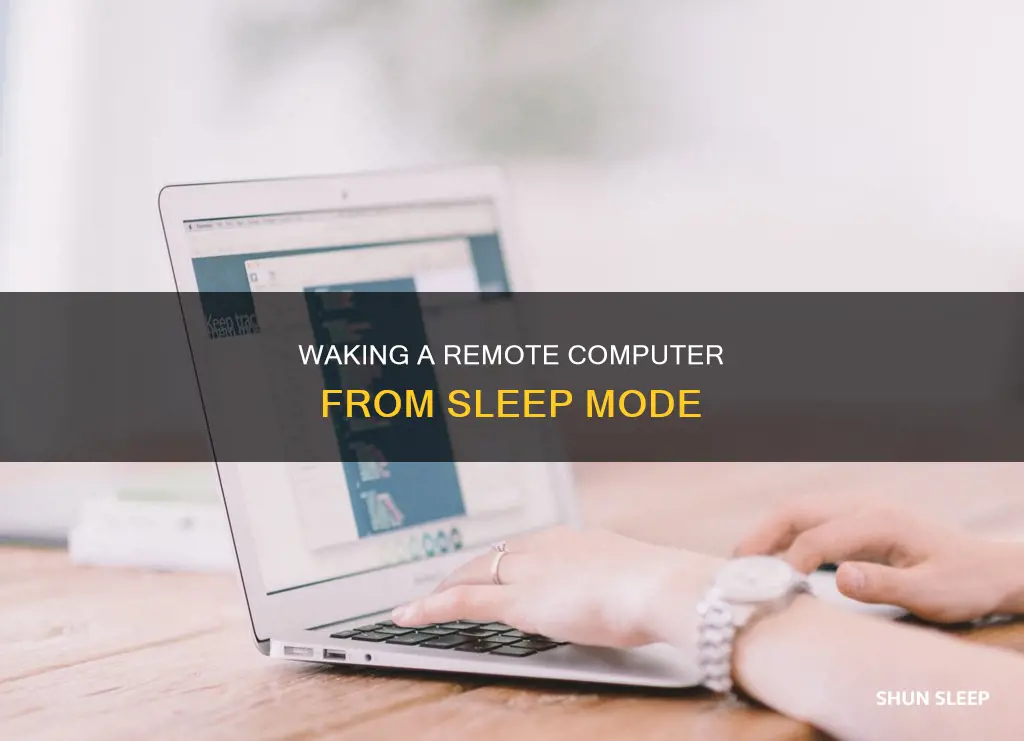 how to wake computer from sleep remote desktop