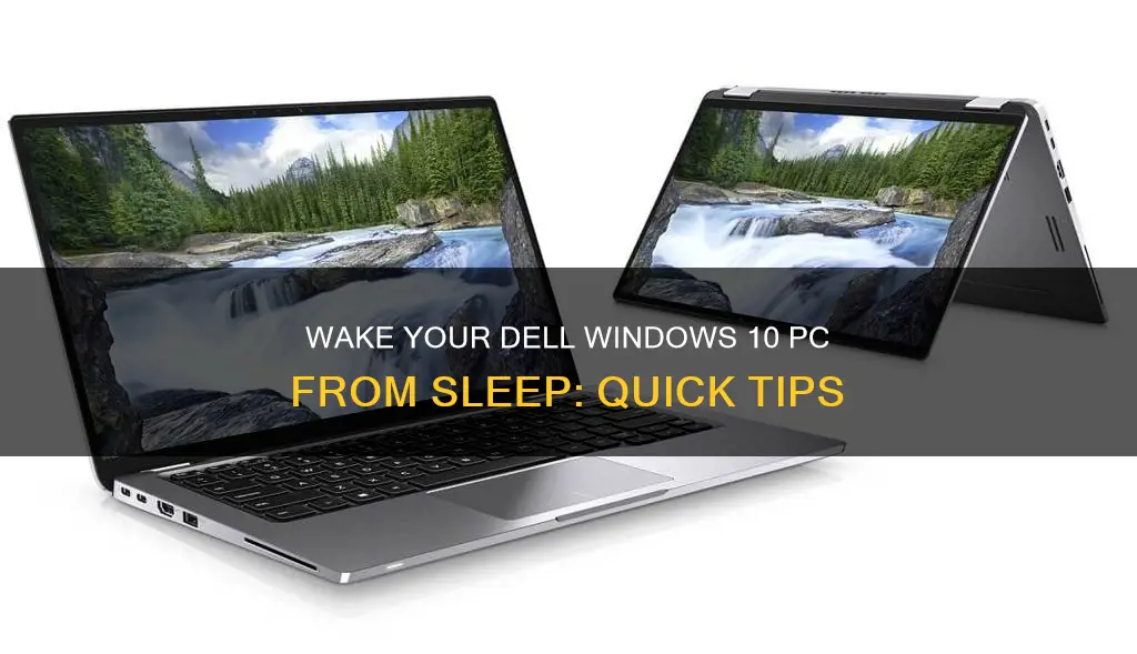 how to wake computer from sleep windows 10 dell