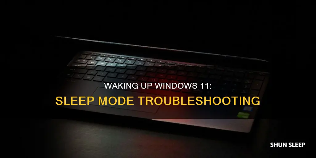 how to wake computer from sleep windows 11