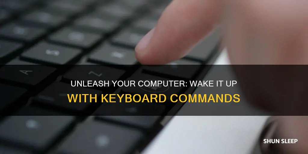 how to wake computer from sleep with keyboard