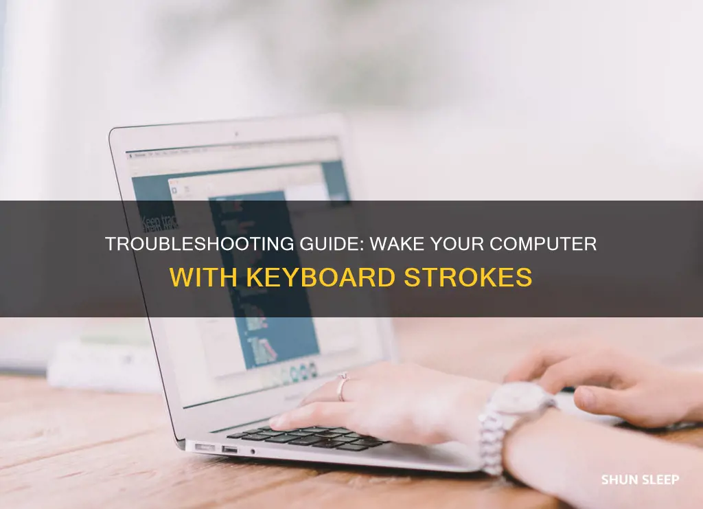 how to wake computer from sleep with keyboard