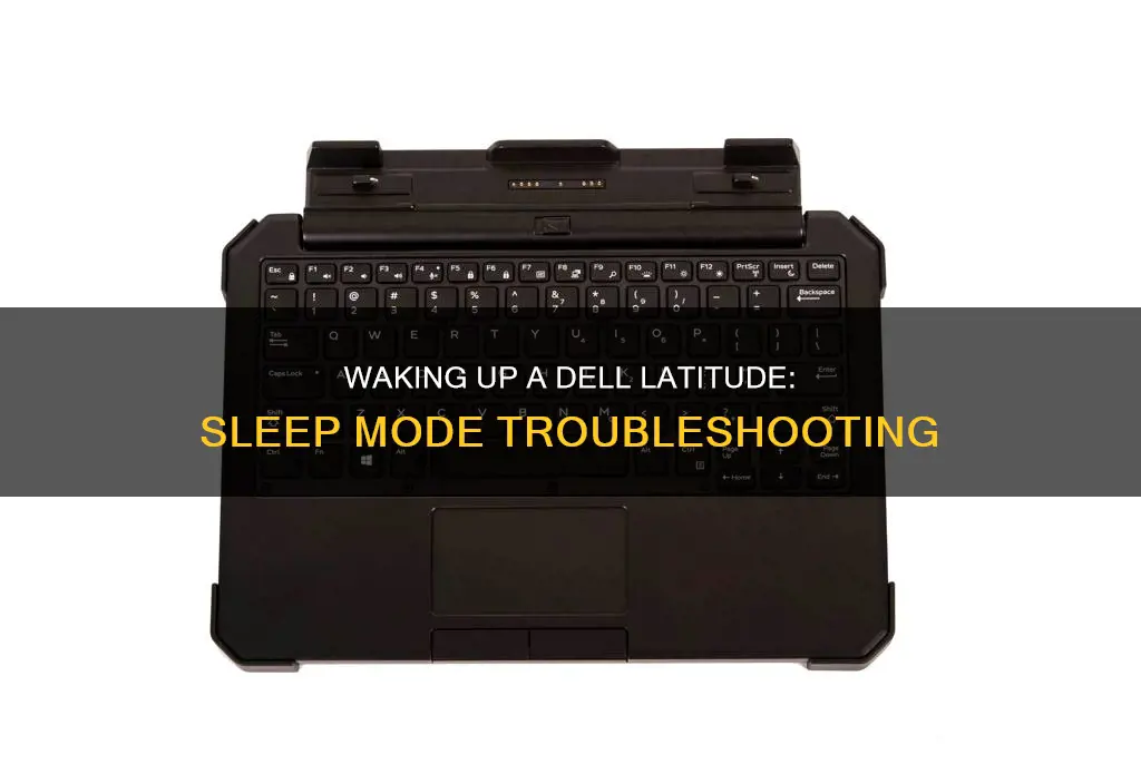 how to wake dell latitude from sleep