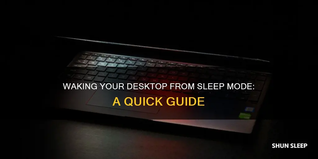 how to wake desktop from sleep