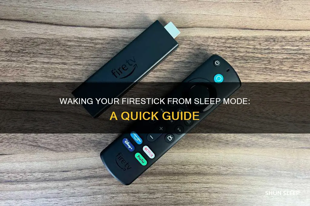 how to wake firestick from sleep