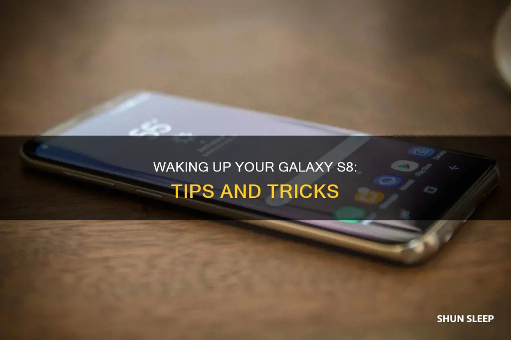 how to wake from sleep galaxy s8