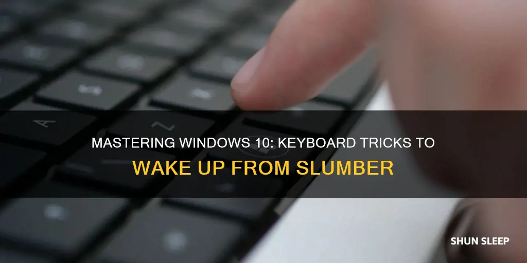 how to wake from sleep with keyboard windows 10