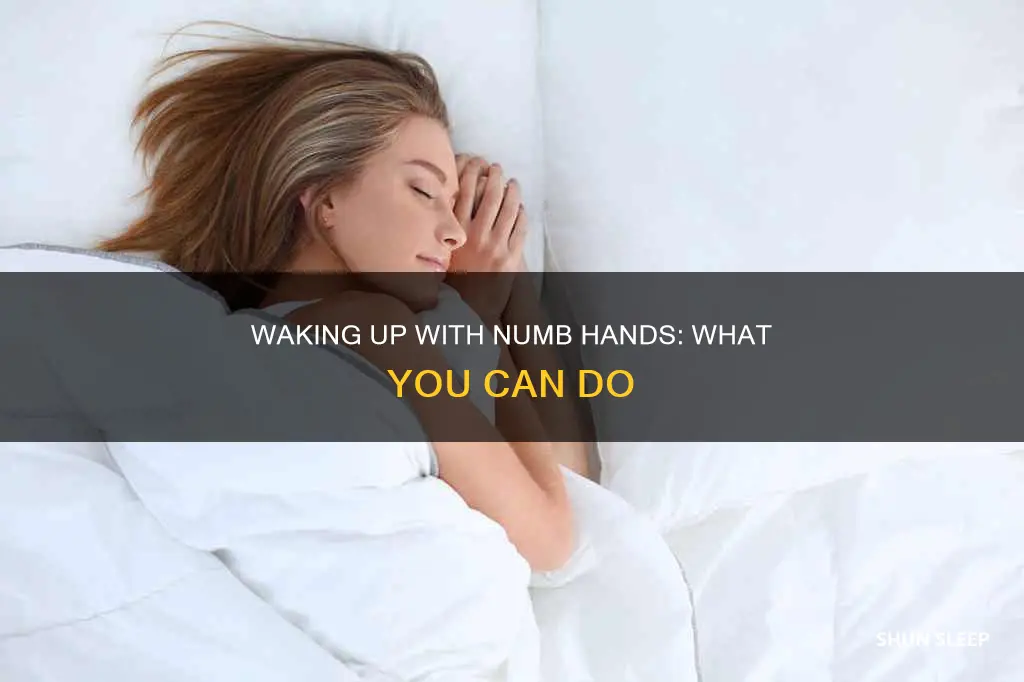how to wake hand up when sleeping