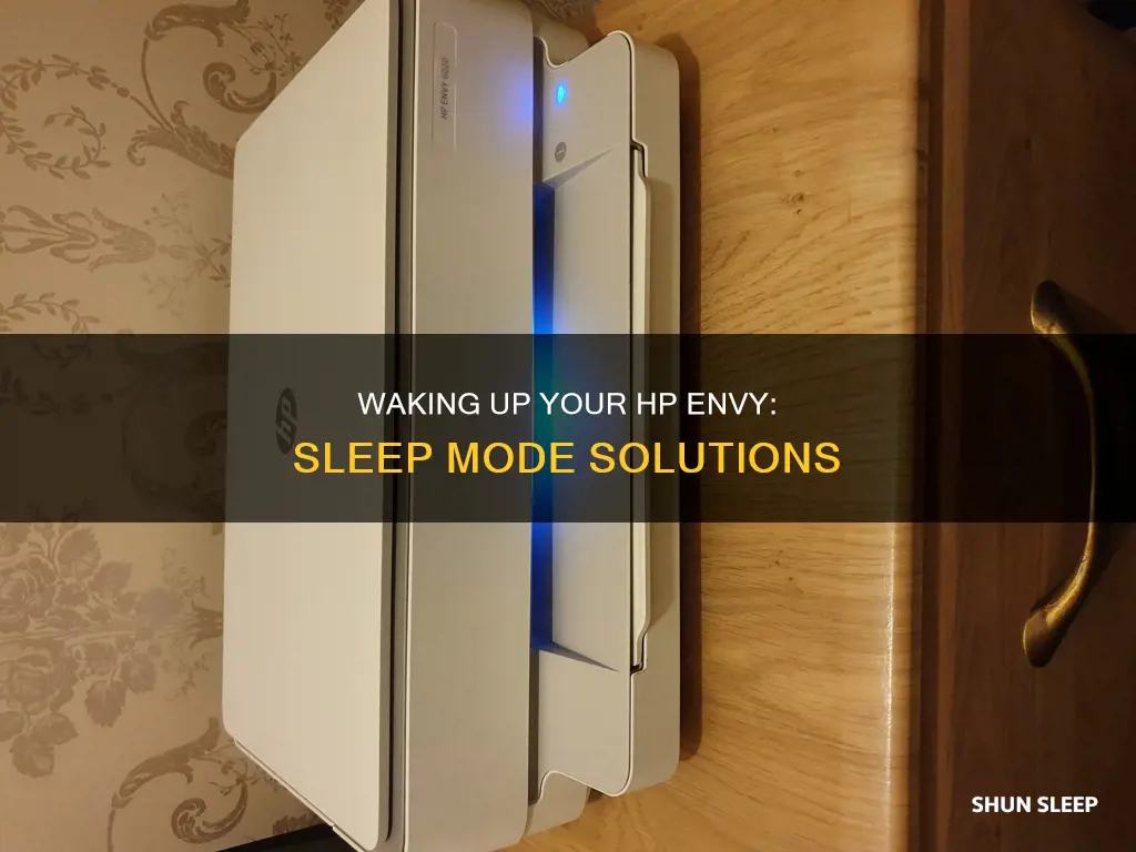 how to wake hp envy from sleep