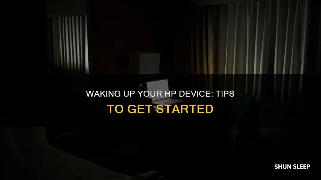 how to wake hp from sleep
