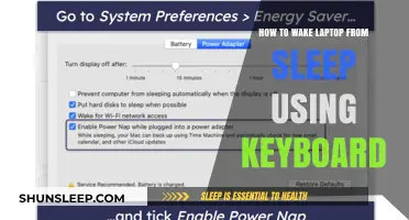 Waking Your Laptop from Sleep Mode: Keyboard Shortcut