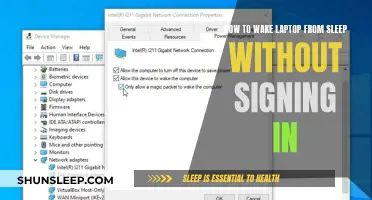 Laptop Sleep Tips: Waking Up Without Signing In