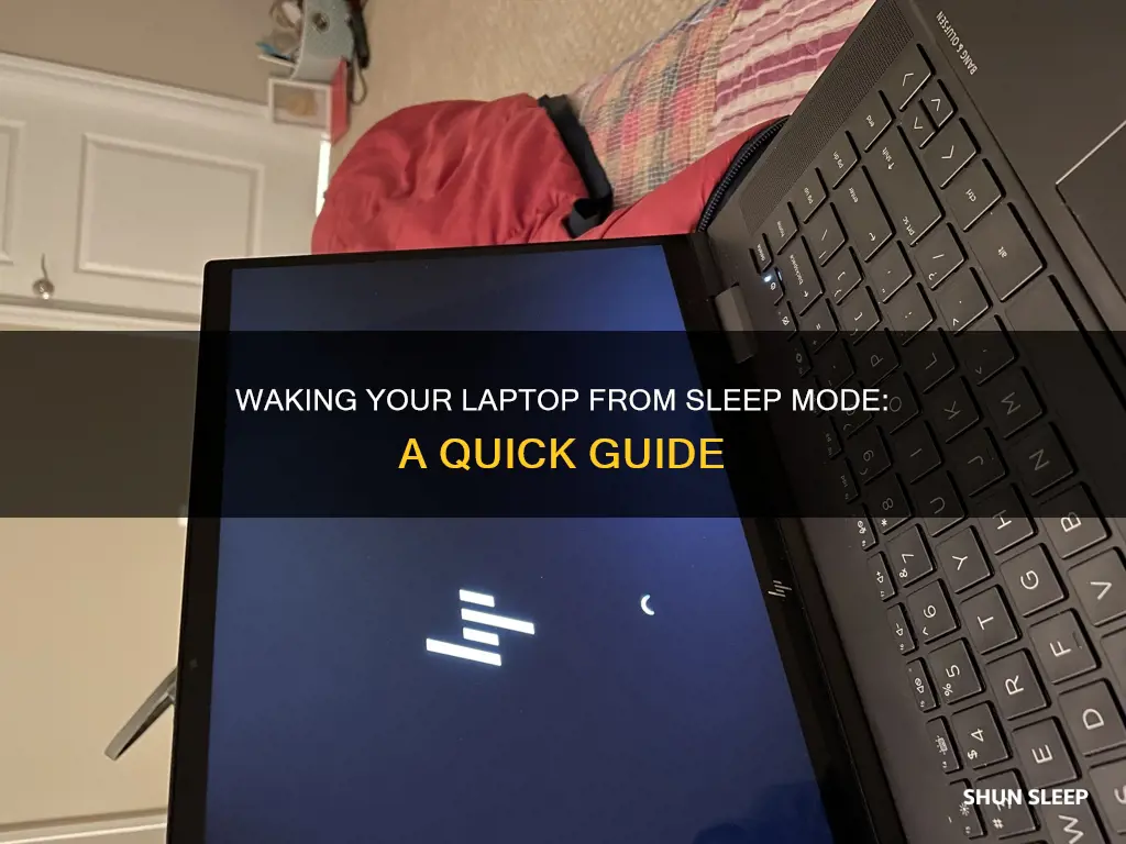 how to wake laptop from sleep