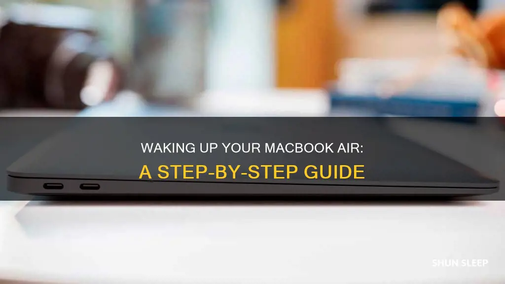how to wake macbook air from sleep