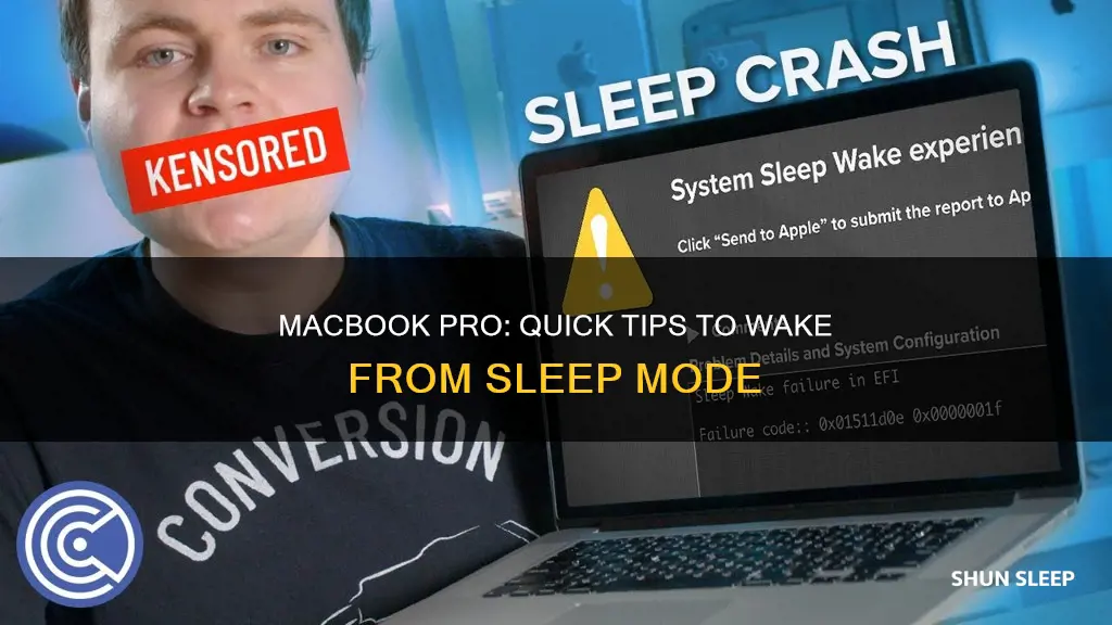 how to wake macbook pro from sleep