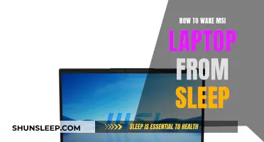 Waking Your MSI Laptop from Sleep Mode: A Guide