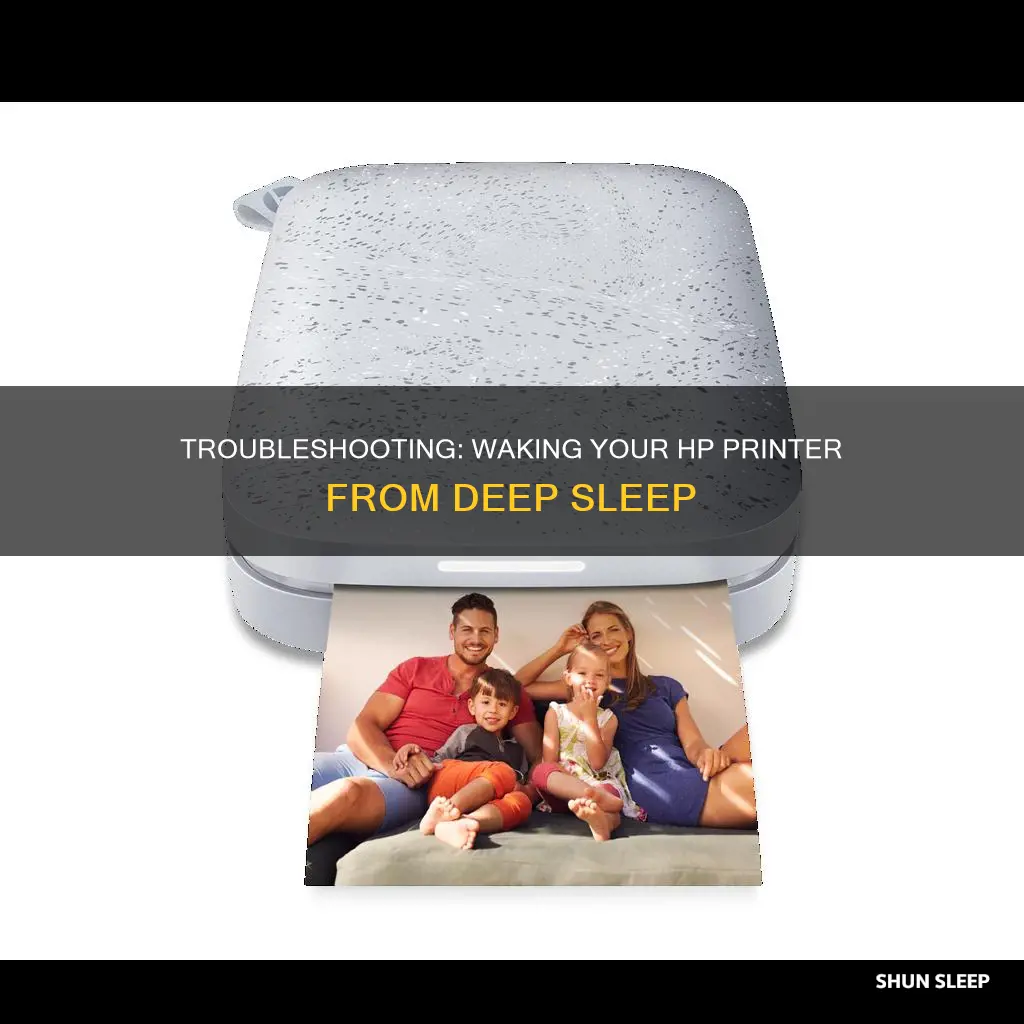 how to wake my hp printer from deep sleep