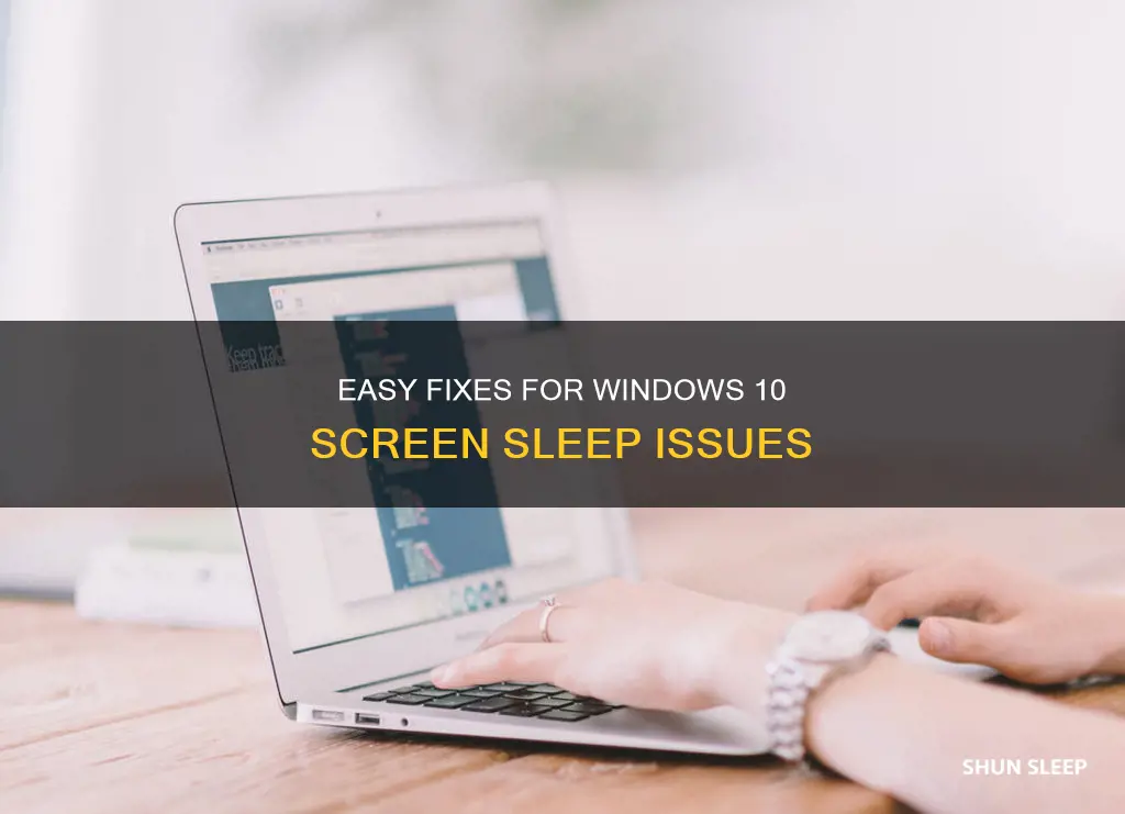 how to wake my screen off sleep windows 10