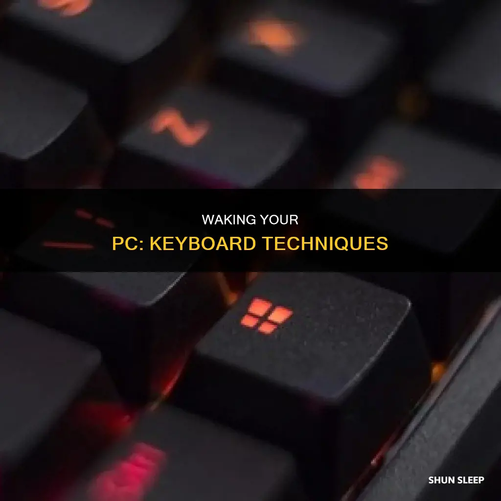 how to wake pc from sleep using keyboard