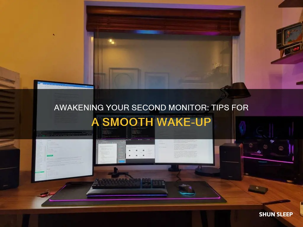 how to wake second monitor up from sleep