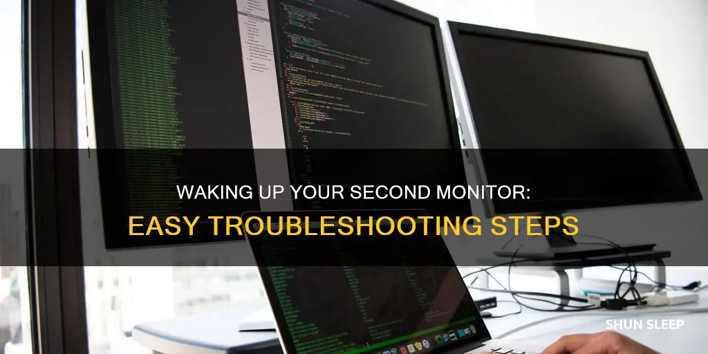 how to wake second monitor up from sleep