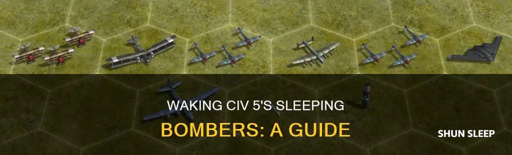 how to wake sleeping bombers civ 5