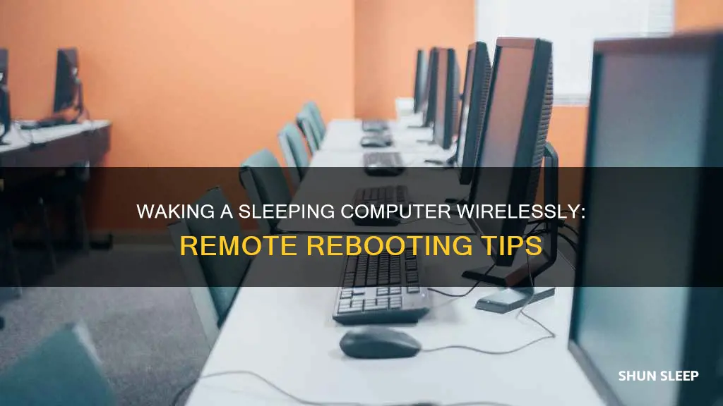 how to wake sleeping computer remotely via wireless