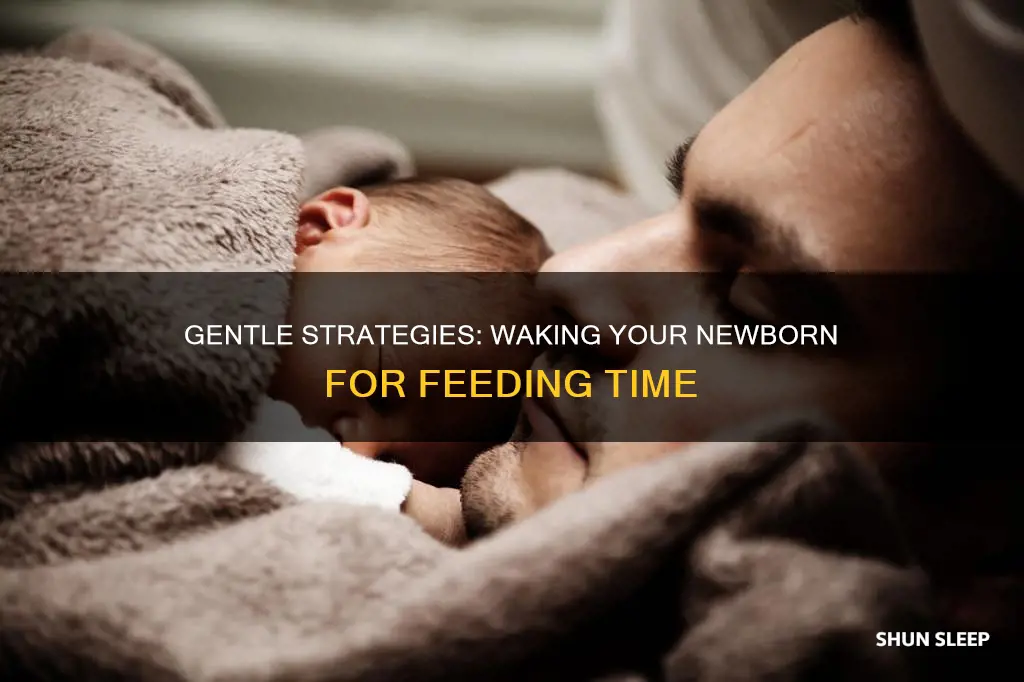 how to wake sleeping newborn to nurse