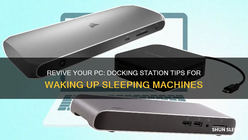 how to wake sleeping pc on docking station