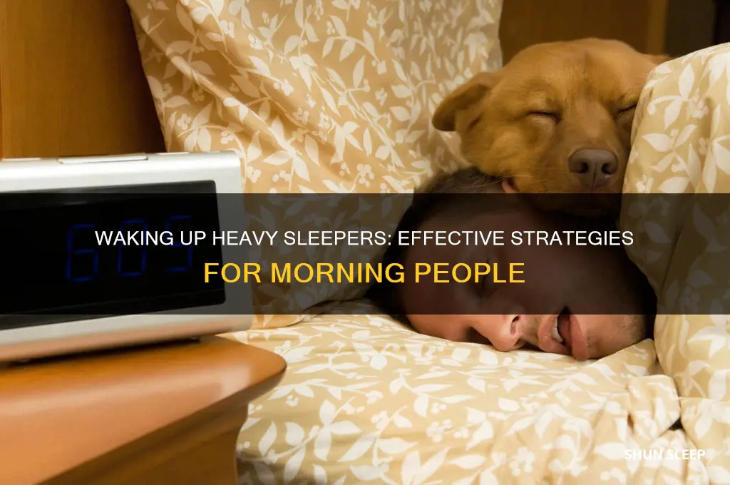 how to wake someone up who is a heavy sleeper