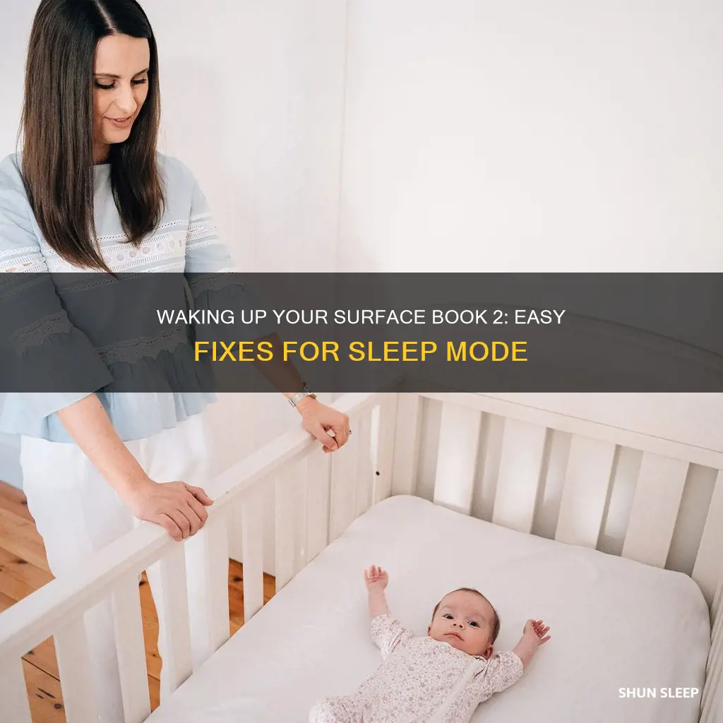 how to wake surface book 2 from sleep