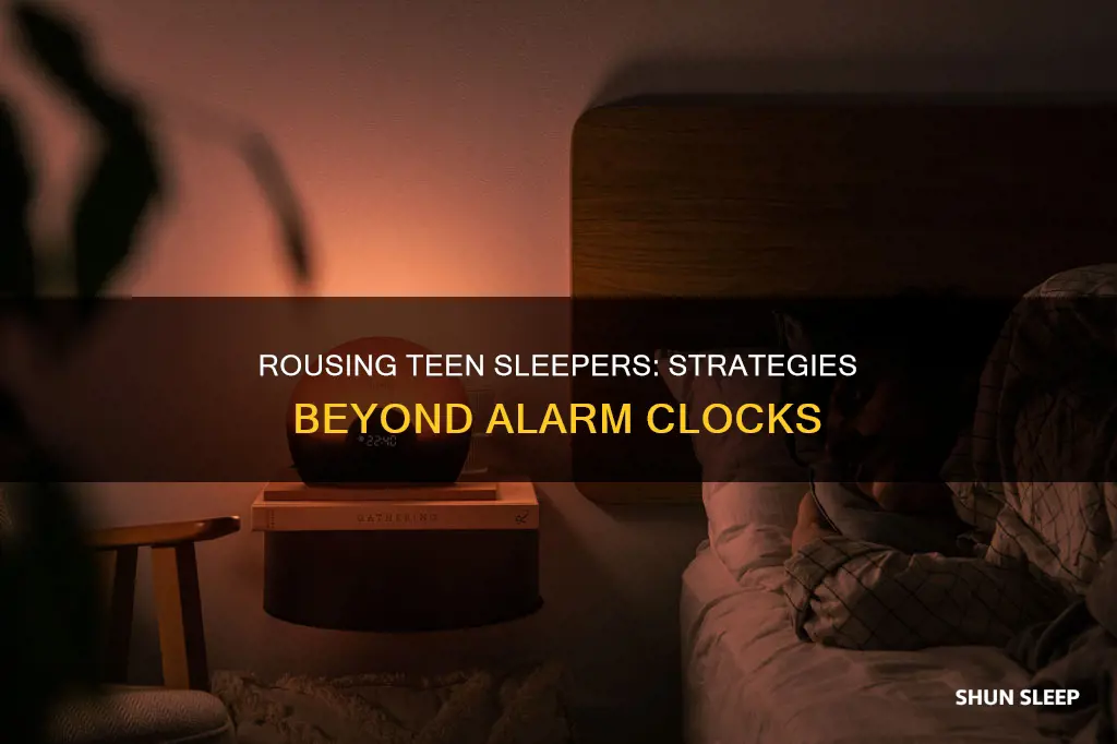 how to wake teenager who sleeps thru alarm clocks