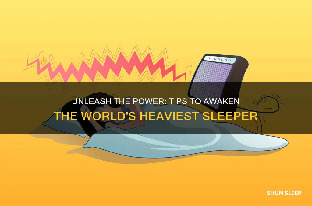 how to wake the heaviest sleeper in the world