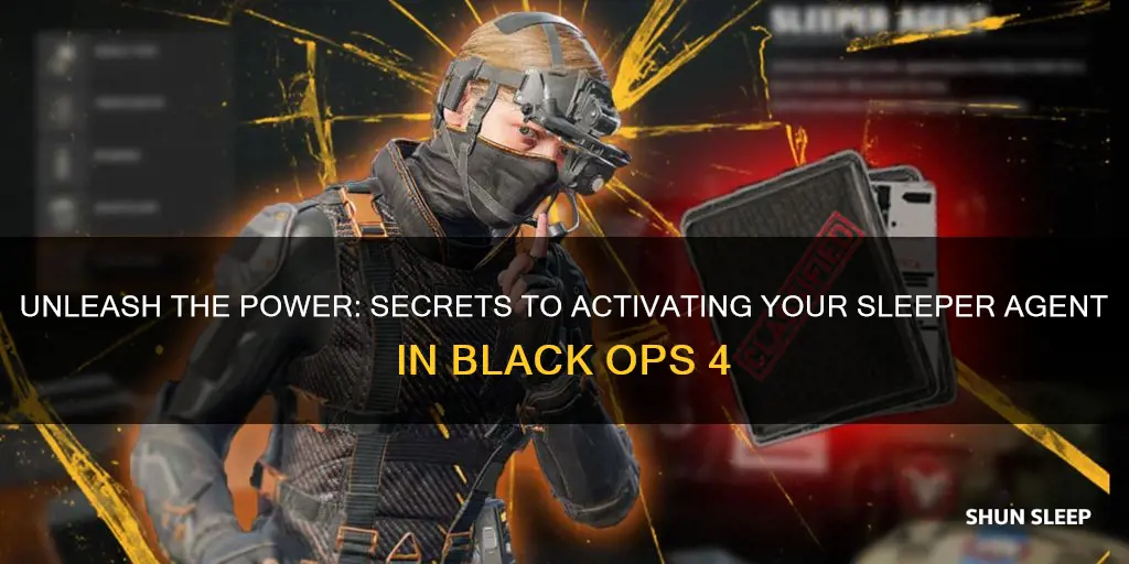 how to wake the sleeper agent black ops 4