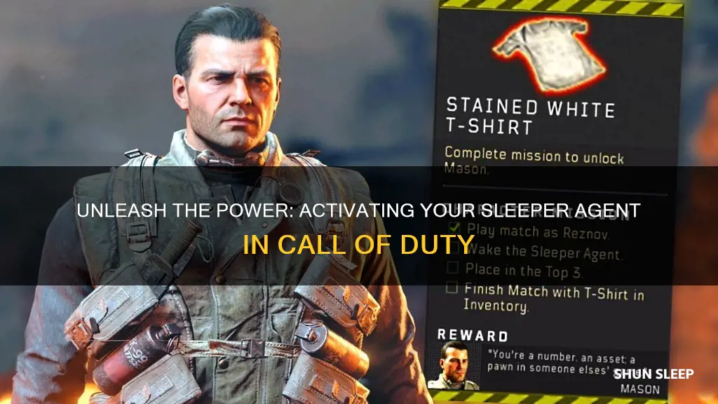 how to wake the sleeper agent call of duty