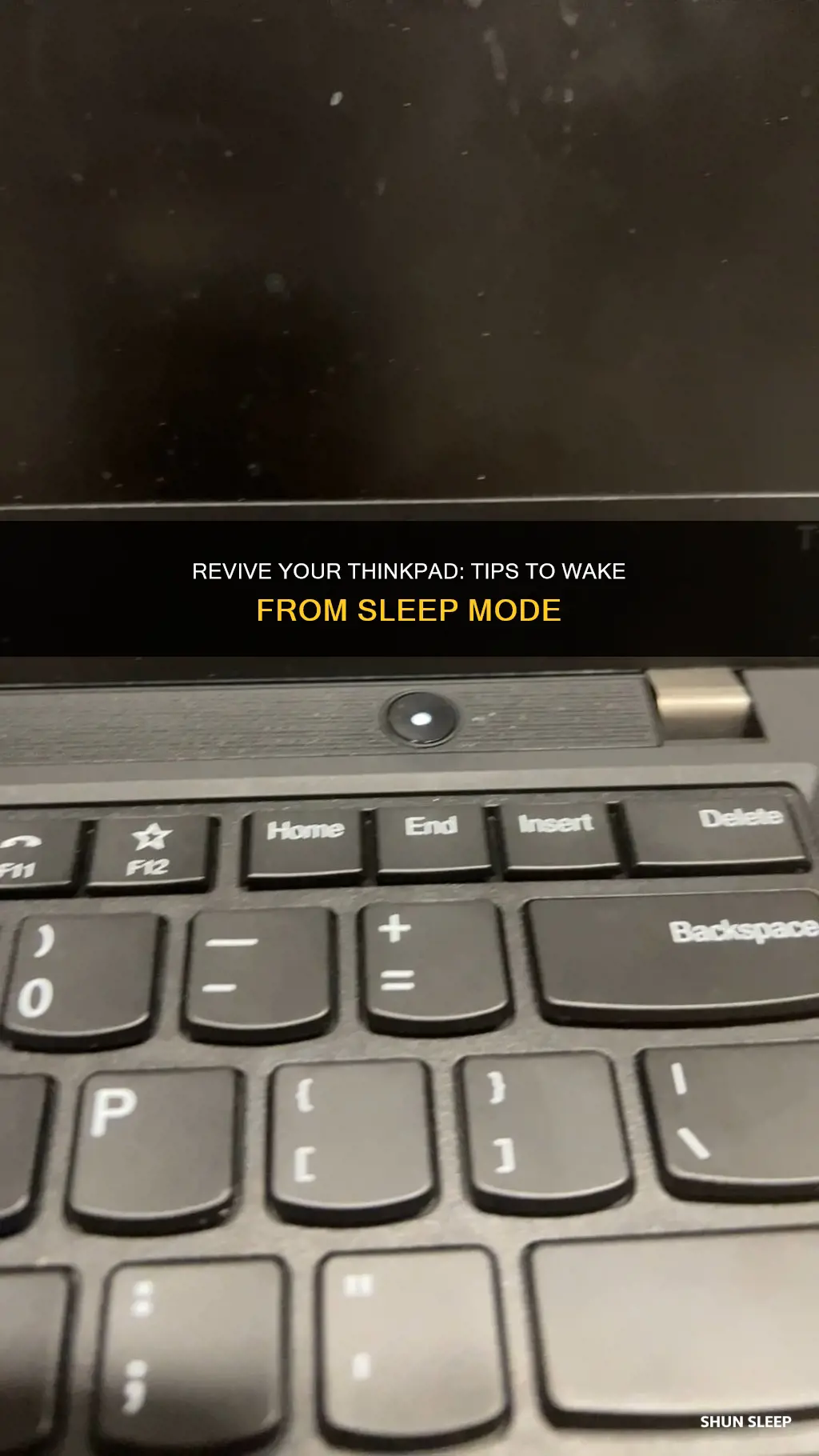 how to wake thinkpad from sleep