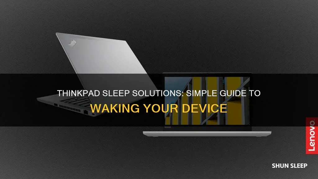 how to wake thinkpad from sleep