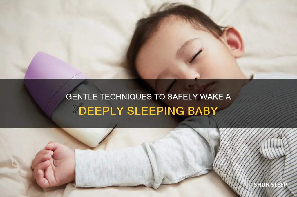 how to wake up a baby in deep sleep