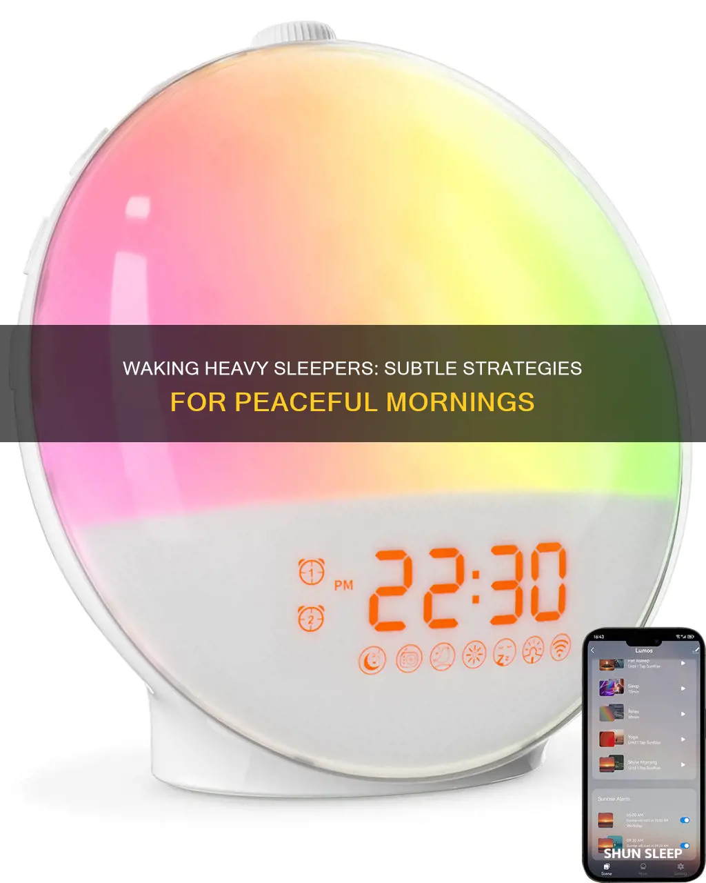how to wake up a heavy sleeper without them knowing