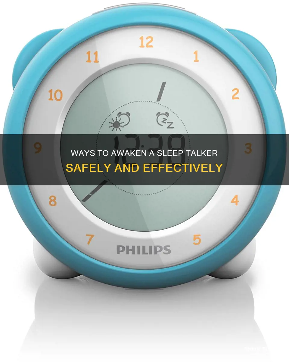 how to wake up a sleep talker