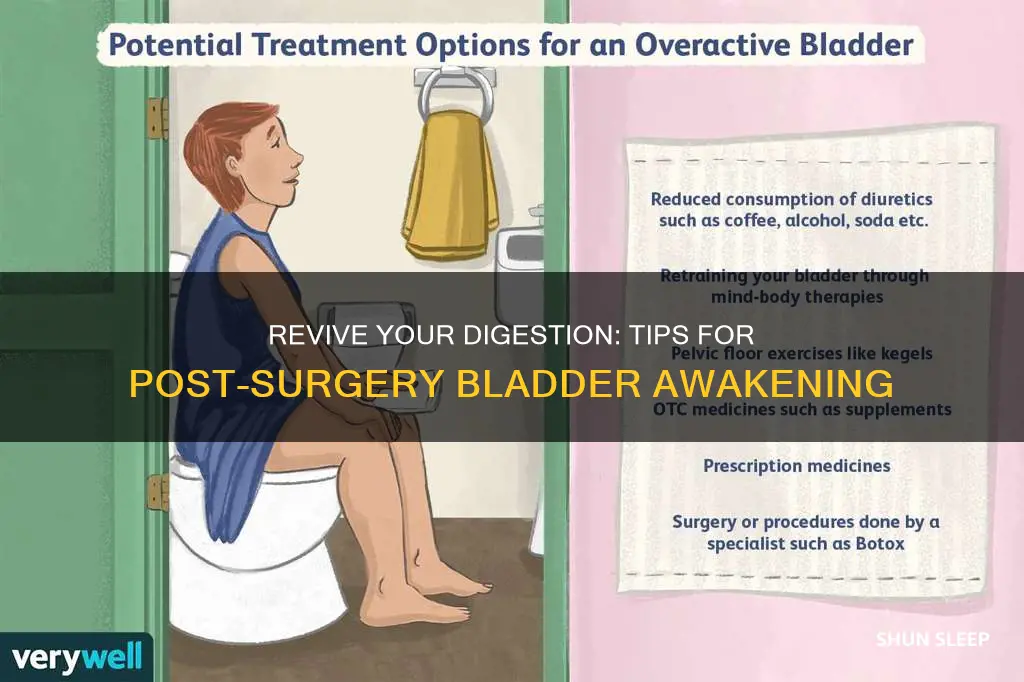 how to wake up a sleeping bladder after surgery