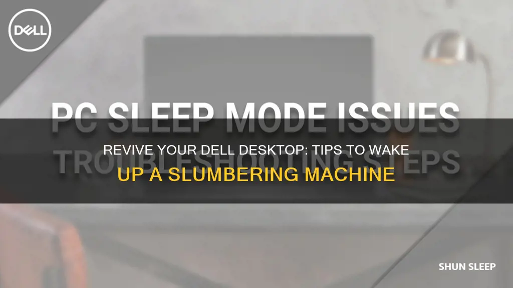 how to wake up a sleeping dell desk top