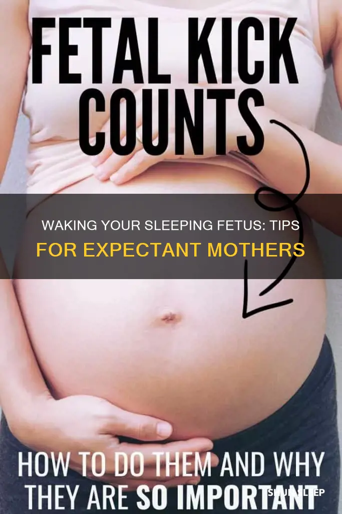 how to wake up a sleeping fetus