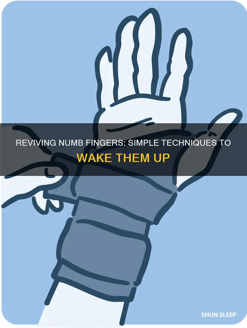 how to wake up a sleeping finger