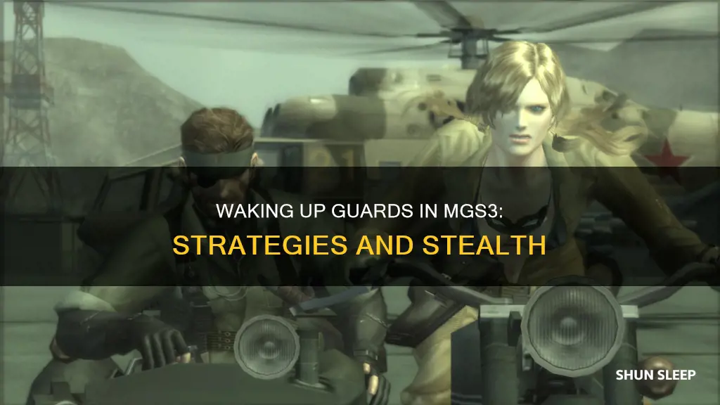 how to wake up a sleeping guard mgs3