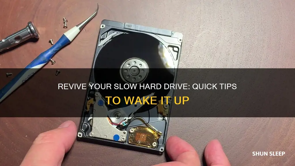 how to wake up a sleeping hard drive