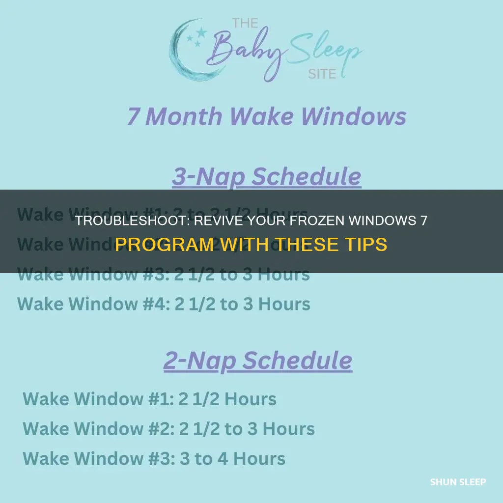 how to wake up a sleeping program in windows 7