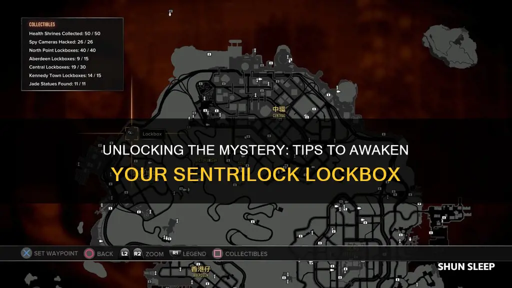 how to wake up a sleeping sentrilock lockbox