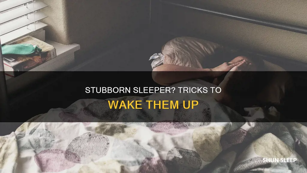 how to wake up a stubborn sleeper